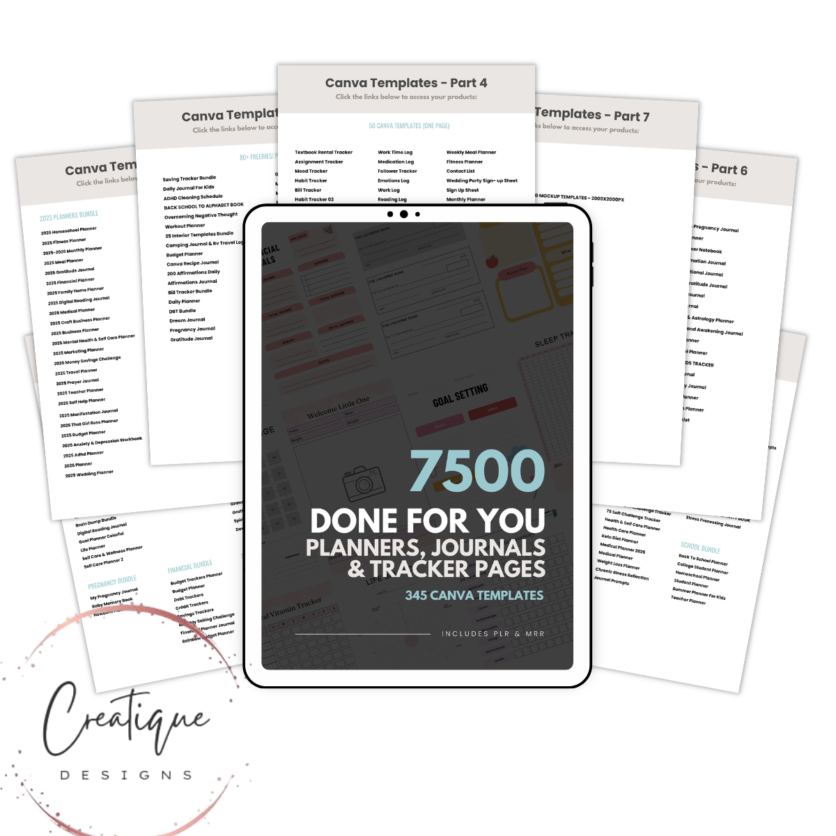 7500 pgs 345 Canva Templates